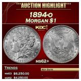 1894-o Morgan Dollar $1 ms62+ USCG