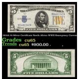 1934A $5 Silver Certificate North Africa WWII Emer