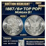 1887/6-p Morgan Dollar TOP POP! $1 ms66+ SEGS