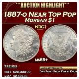 1887-o Morgan Dollar Near Top Pop $1 ms65+ SEGS
