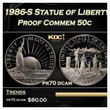 1986-S Statue of Liberty Proof Modern Commem Half