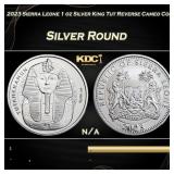 2023 Sierra Leone 1 oz Silver King Tut Reverse Cam