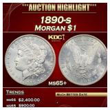 1890-s Morgan Dollar $1 ms65+ SEGS