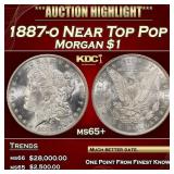 1887-o Morgan Dollar Near Top Pop $1 ms65+ SEGS