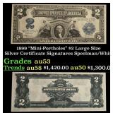 1899 $2 Large Size Silver Certificate "Mini-Portho