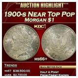 1900-s Morgan Dollar Near Top Pop $1 ms66+ SEGS