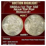 1900-o/cc Top 100 Morgan Dollar Near Top Pop $1 ms