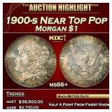1900-s Morgan Dollar Near Top Pop $1 Grades ms66+