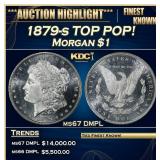 1879-s Morgan Dollar TOP POP! $1 ms67 DMPL SEGS