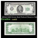 1934A $100 Green Seal Federal Reserve Note Grades