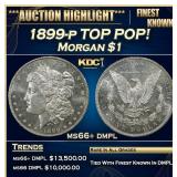 1899-p Morgan Dollar TOP POP! $1 ms66+ dmpl SEGS