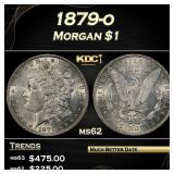 1879-o Morgan Dollar $1 Grades ms62
