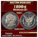 1898-s Morgan Dollar $1 ms64 dmpl SEGS