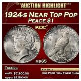 1924-s Peace Dollar Near Top Pop $1 ms65 SEGS