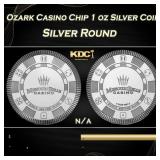 Ozark Casino Chip 1 oz Silver Coin Round