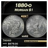 1880-o Morgan Dollar $1 Grades ms62