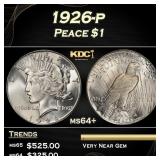 1926-p Peace Dollar $1 Grades ms64+