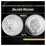 2023 Samoa $5 Tweety Bird Looney Tunes Coin - 1 oz