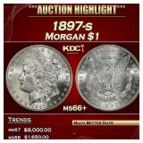 1897-s Morgan Dollar $1 ms66+ SEGS