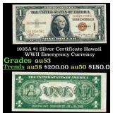 1935A $1 Silver Certificate Hawaii WWII Emergency
