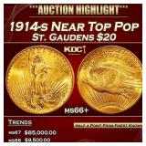 1914-s Gold St. Gaudens Double Eagle Near Top Pop