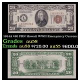 1934A $20 FRN Hawaii WWII Emergency Currency Grade