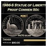 1986-S Statue of Liberty Proof Modern Commem Half