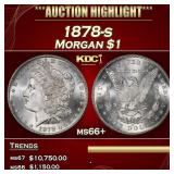 1878-s Morgan Dollar $1 ms66+ SEGS