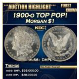 1900-o Morgan Dollar TOP POP! $1 ms66+ DMPL SEGS