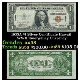 1935A $1 Silver Certificate Hawaii WWII Emergency