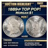 1889-p Morgan Dollar TOP POP! $1 ms68 SEGS
