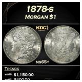 1878-s Morgan Dollar $1 Grades ms64