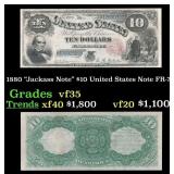 1880 $10 United States Note "Jackass Note" Grades