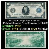 1914 $10 Large Size Blue Seal Federal Reserve Note