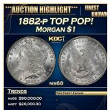 1882-p Morgan Dollar TOP POP! $1 ms68 SEGS