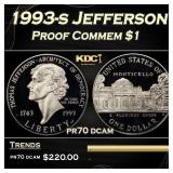 1993-s Jefferson Proof Modern Commem Dollar $1 pr7