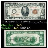 1934A $20 FRN Hawaii WWII Emergency Currency Grade