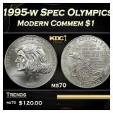 1995-w Spec Olympics Modern Commem Dollar $1 ms70