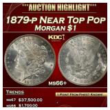 1879-p Morgan Dollar Near Top Pop $1 ms66+ SEGS