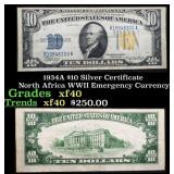 1934A $10 Silver Certificate North Africa WWII Eme