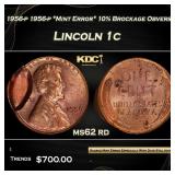 PCGS 1956-p Lincoln Cent 1956-p *Mint Error* 10% B