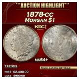 1878-cc Morgan Dollar $1 ms64+ SEGS