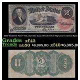 1869 $2 Large Size Legal Tender Note "Rainbow Note