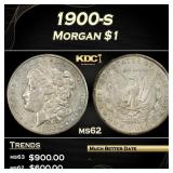 1900-s Morgan Dollar $1 Grades ms62