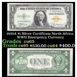 1935A $1 Silver Certificate North Africa WWII Emer