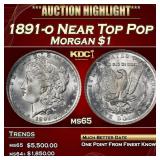1891-o Morgan Dollar Near Top Pop $1 ms65 SEGS