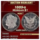 1889-s Morgan Dollar $1 ms64 dmpl SEGS