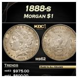 1888-s Morgan Dollar $1 Grades ms62