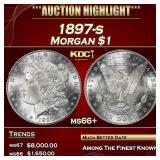 1897-s Morgan Dollar $1 ms66+ SEGS