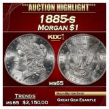 1885-s Morgan Dollar $1 ms65 SEGS